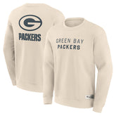 Green Bay Packers Elements Future Ground Lettering Pullover Sweatshirt - Cream on sale