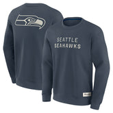 Seattle Seahawks Elements Future Ground Lettering Pullover Sweatshirt - Navy online