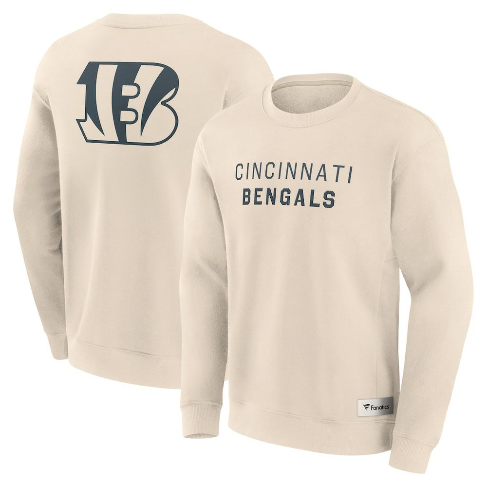 Cincinnati Bengals Elements Future Ground Lettering Pullover Sweatshirt - Cream sale