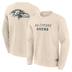 Baltimore Ravens Elements Future Ground Lettering Pullover Sweatshirt - Cream outlet