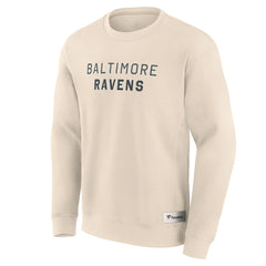 Baltimore Ravens Elements Future Ground Lettering Pullover Sweatshirt - Cream outlet