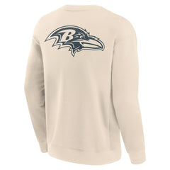 Baltimore Ravens Elements Future Ground Lettering Pullover Sweatshirt - Cream outlet