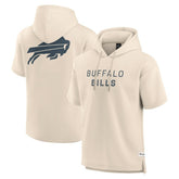 Buffalo Bills Elements Future Ground Lettering Short Sleeve Pullover Hoodie - Cream cheap