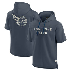 Tennessee Titans Elements Future Ground Lettering Short Sleeve Pullover Hoodie - Navy outlet