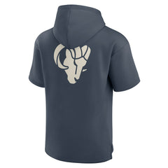 Los Angeles Rams Elements Future Ground Lettering Short Sleeve Pullover Hoodie - Navy online