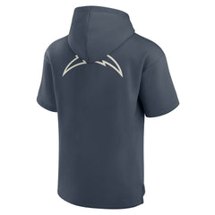 Los Angeles Chargers Elements Future Ground Lettering Short Sleeve Pullover Hoodie - Navy discount