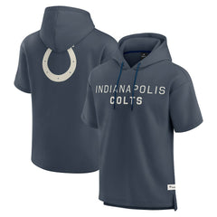 Indianapolis Colts Elements Future Ground Lettering Short Sleeve Pullover Hoodie - Navy on sale