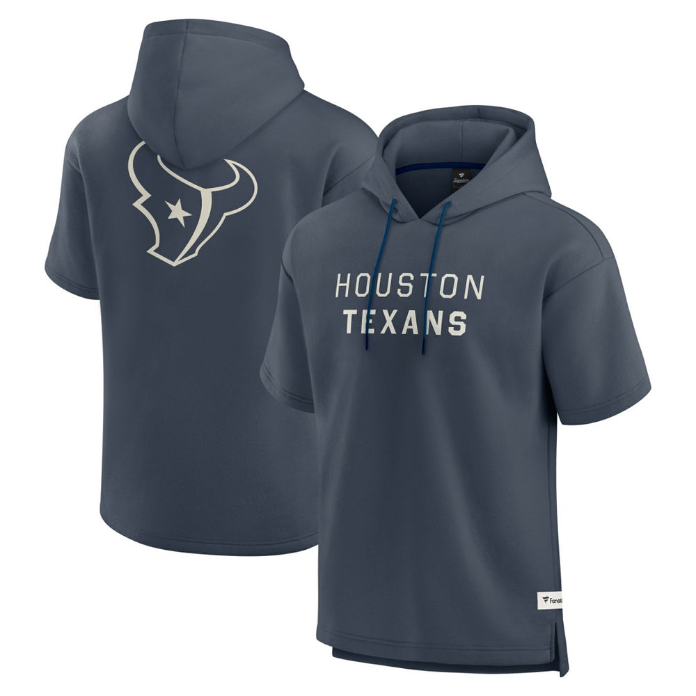 Houston Texans Elements Future Ground Lettering Short Sleeve Pullover Hoodie - Navy for sale