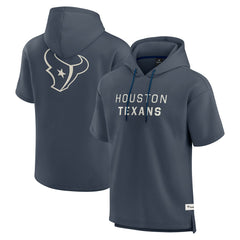 Houston Texans Elements Future Ground Lettering Short Sleeve Pullover Hoodie - Navy for sale