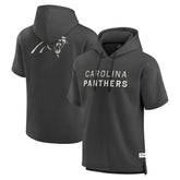 Carolina Panthers Elements Future Ground Lettering Short Sleeve Pullover Hoodie - Charcoal cheap