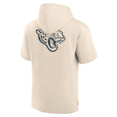 Jacksonville Jaguars Elements Future Ground Lettering Short Sleeve Pullover Hoodie - Cream sale