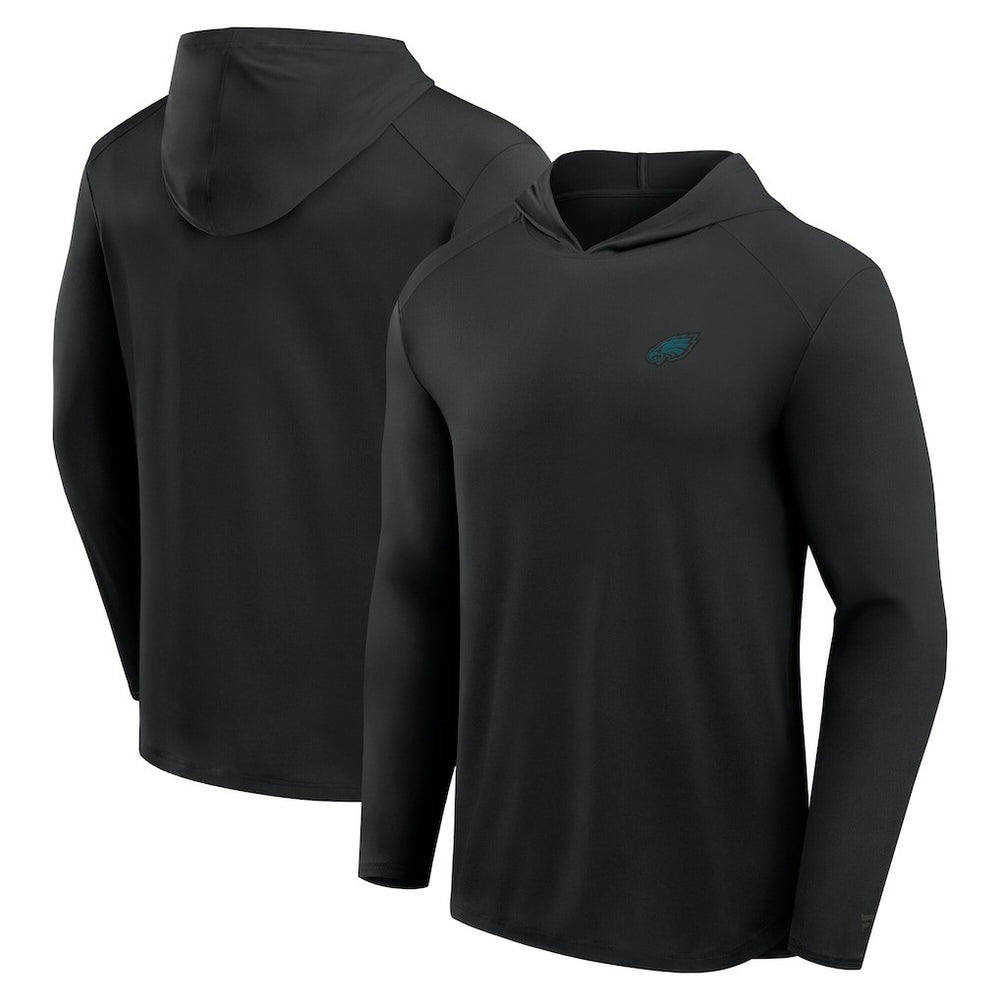 Philadelphia Eagles Front Office Power Mono Long Sleeve Hoodie T-Shirt - Black on sale