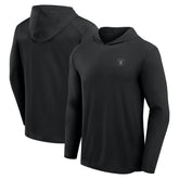 Las Vegas Raiders Front Office Power Mono Long Sleeve Hoodie T-Shirt - Black for sale