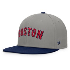 Boston Red Sox Clubhouse Dugout Fitted Hat - Gray/Navy