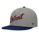 Detroit Tigers Clubhouse Dugout Fitted Hat - Gray/Navy
