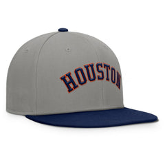 Houston Astros Clubhouse Dugout Fitted Hat - Gray/Navy