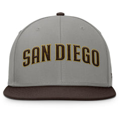San Diego Padres Clubhouse Dugout Fitted Hat - Gray/Brown