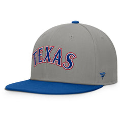 Texas Rangers Clubhouse Dugout Fitted Hat - Gray/Royal