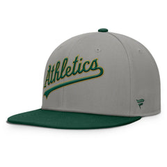 Athletics Clubhouse Dugout Fitted Hat - Gray/Green
