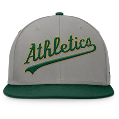 Athletics Clubhouse Dugout Fitted Hat - Gray/Green