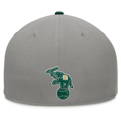 Athletics Clubhouse Dugout Fitted Hat - Gray/Green