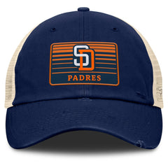 San Diego Padres Cooperstown Collection Eastbound Mesh Adjustable Hat - Navy/Natural