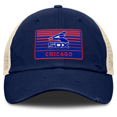 Chicago White Sox Cooperstown Collection Eastbound Mesh Adjustable Hat - Navy/Natural