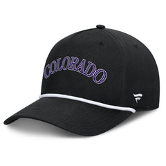 Colorado Rockies Clubhouse Foul Ball A-Frame Adjustable Hat - Black