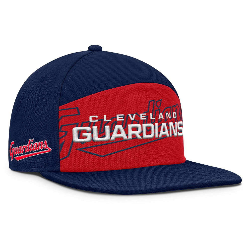 Cleveland Guardians Clubhouse Splitter Snapback Hat - Navy/Red