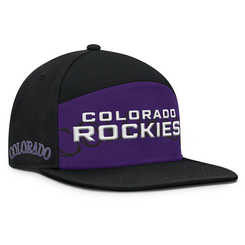 Colorado Rockies Clubhouse Splitter Snapback Hat - Black/Purple