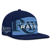 Tampa Bay Rays Clubhouse Splitter Snapback Hat - Navy/Light Blue