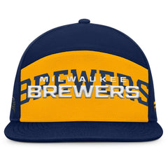 Milwaukee Brewers Clubhouse Splitter Snapback Hat - Navy/Gold