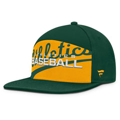 Athletics Clubhouse Splitter Snapback Hat - Green/Gold