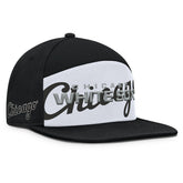 Chicago White Sox Clubhouse Splitter Snapback Hat - Black/White
