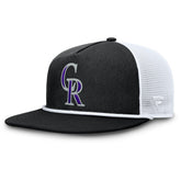Colorado Rockies Clubhouse Change Up Snapback Hat - Black/White