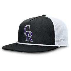 Colorado Rockies Clubhouse Change Up Snapback Hat - Black/White