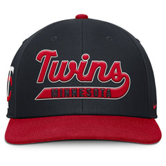 Minnesota Twins Pro Performance Snapback Hat - Navy/Red | Nike