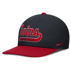 Minnesota Twins Pro Performance Snapback Hat - Navy/Red | Nike