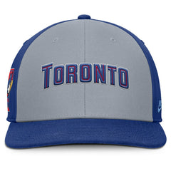 Toronto Blue Jays Pro Performance Snapback Hat - Gray/Royal | Nike