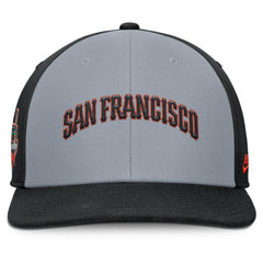 San Francisco Giants Pro Performance Snapback Hat - Gray/Black | Nike