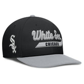 Chicago White Sox Pro Performance Snapback Hat - Black/Gray | Nike