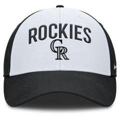 Colorado Rockies Club Performance Adjustable Hat - White/Black | Nike