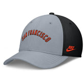 San Francisco Giants Rise Swoosh Performance Flex Hat - Gray/Black | Nike