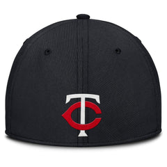 Minnesota Twins Rise Swoosh Performance Flex Hat - Gray/Navy | Nike
