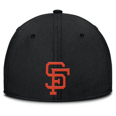 San Francisco Giants Rise Swoosh Performance Flex Hat - Black/Orange | Nike