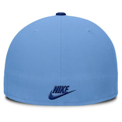 Chicago Cubs Cooperstown Two-Tone Dri-FIT Round Bill True Fitted Hat - Light Blue | Nike