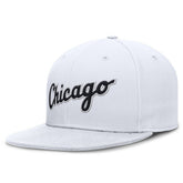 Chicago White Sox Wordmark Dri-FIT Round Bill True Fitted Hat - White | Nike