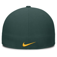 Athletics Wordmark Dri-FIT Round Bill True Fitted Hat - Green | Nike