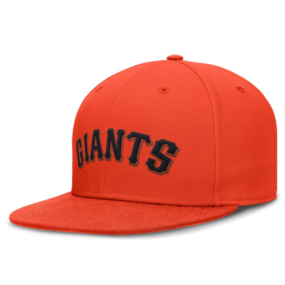 San Francisco Giants Wordmark Dri-FIT Round Bill True Fitted Hat - Orange | Nike