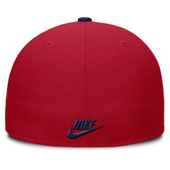 Atlanta Braves Cooperstown Two-Tone Dri-FIT Round Bill True Fitted Hat - Red | Nike